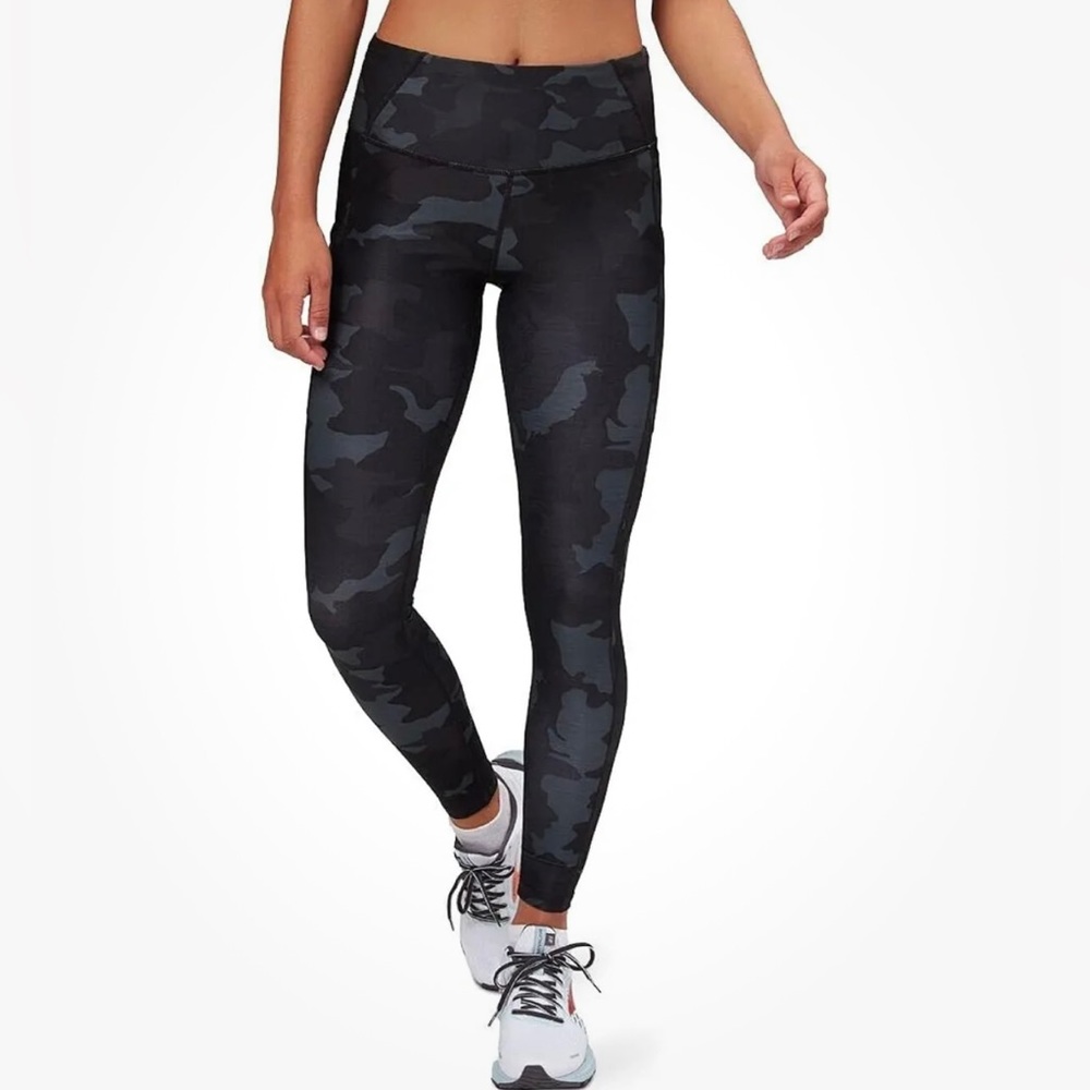 NWT Prana Electa Black Camo Full Length High Rise Leggings Yoga‎ Sz XS $89 NEW